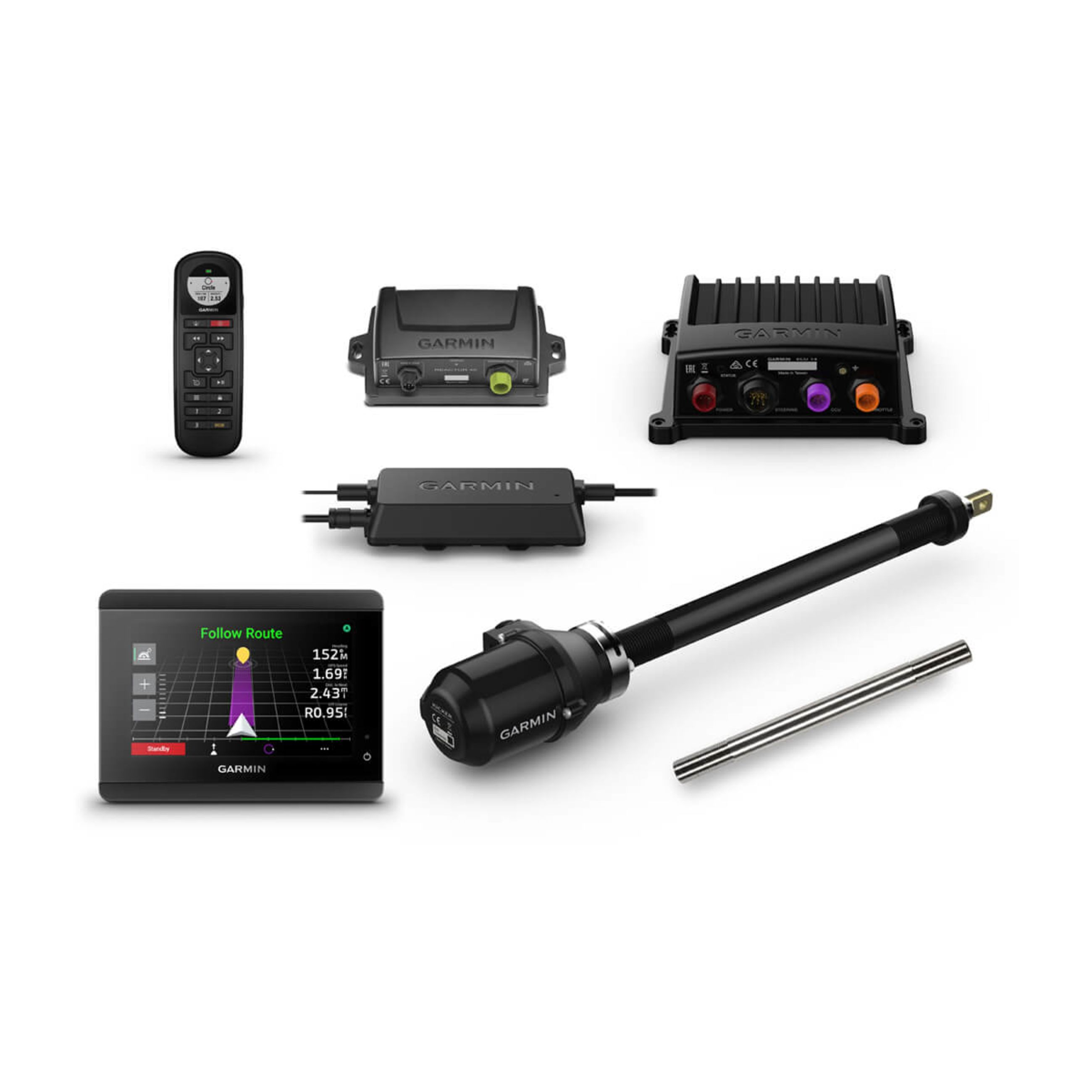 Garmin Reactor 40 Kicker Autopilot With Ghc 50 And Stainless Steel Tilt Tube