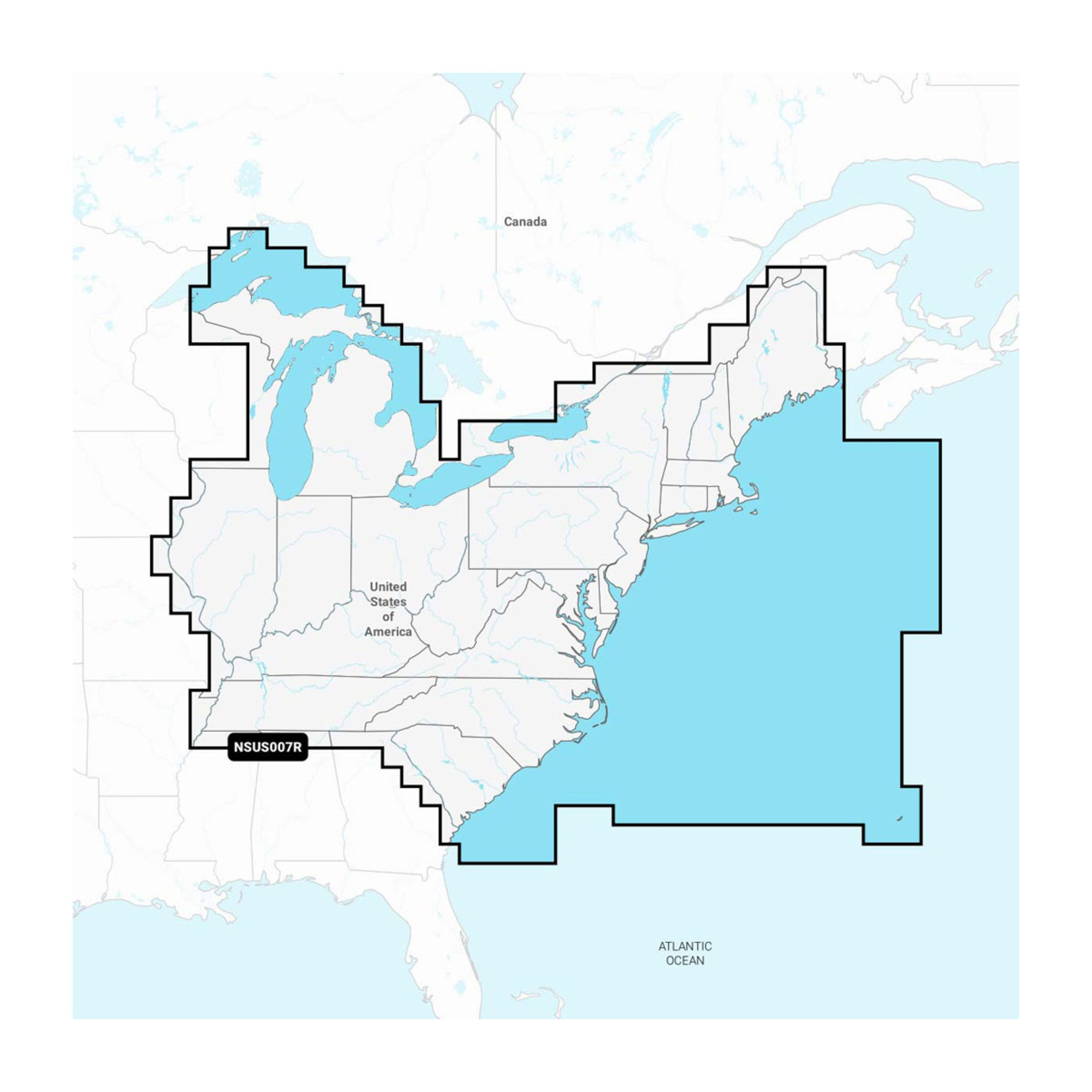 Garmin Navionics - U.S. East - Lakes, Rivers And Coastal Marine Charts