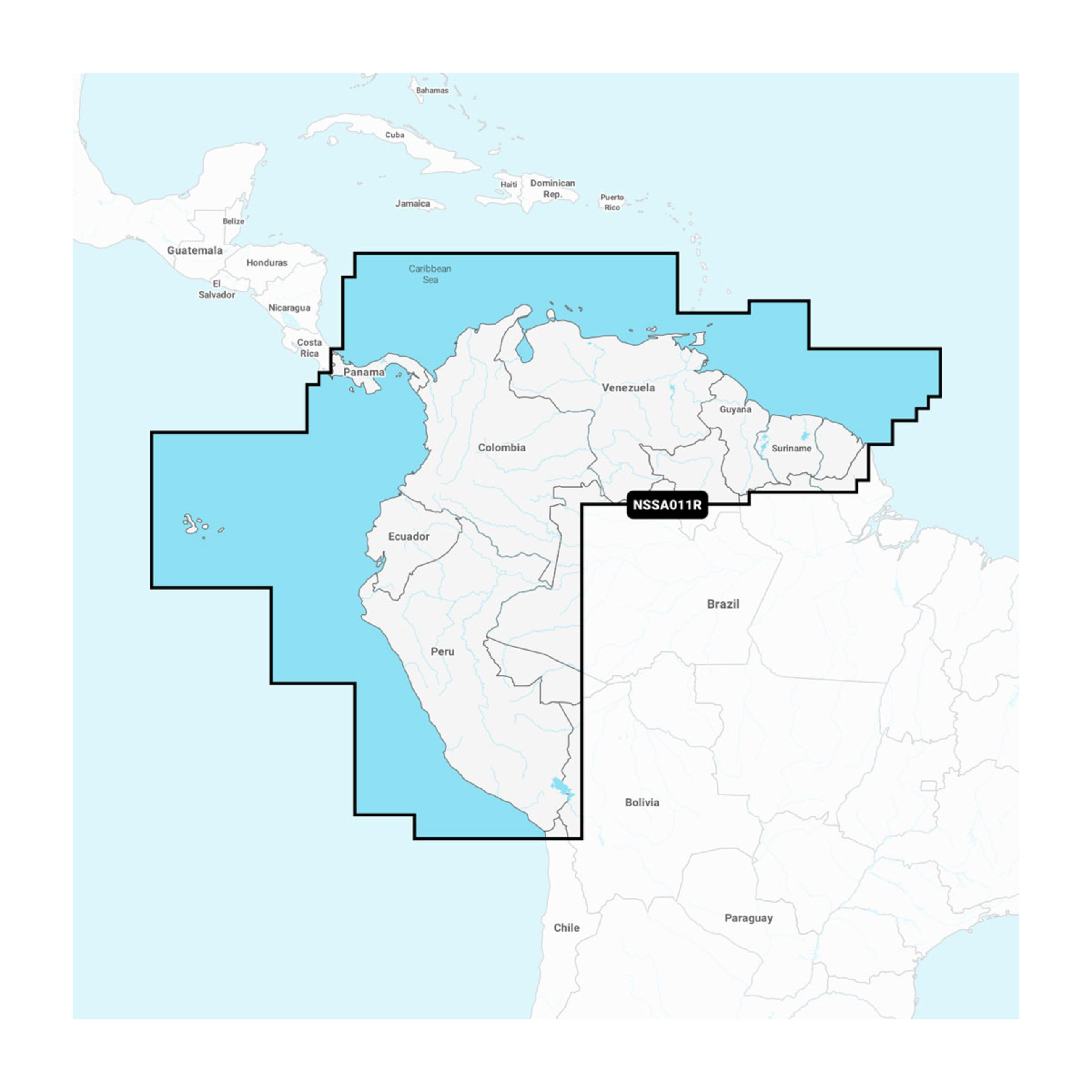 Garmin Navionics - South America, North – Inland And Coastal Marine Charts