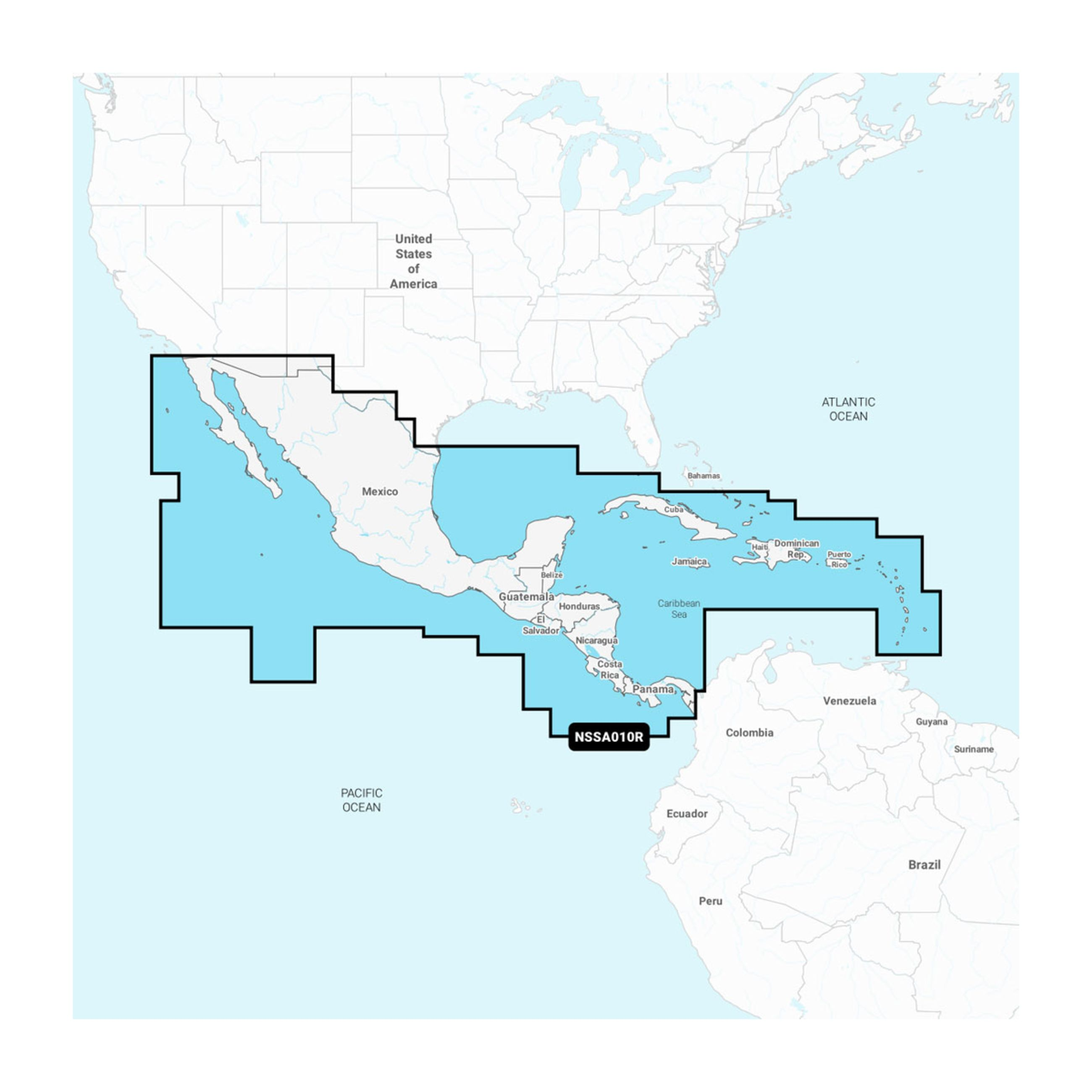 Garmin Navionics - Central America & Caribbean - Inland And Coastal Marine Charts