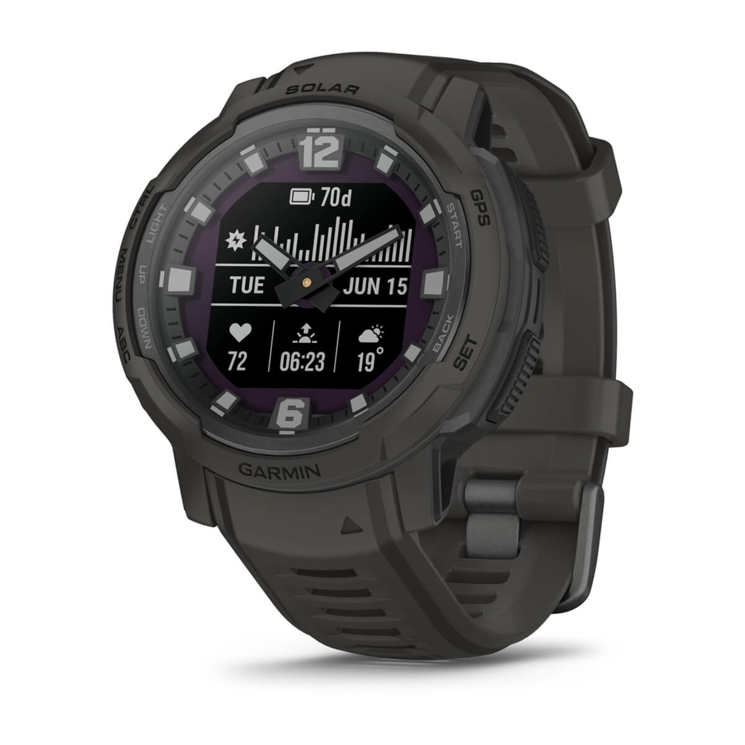 Garmin Instinct Crossover Solar | Rugged Hybrid Smartwatch