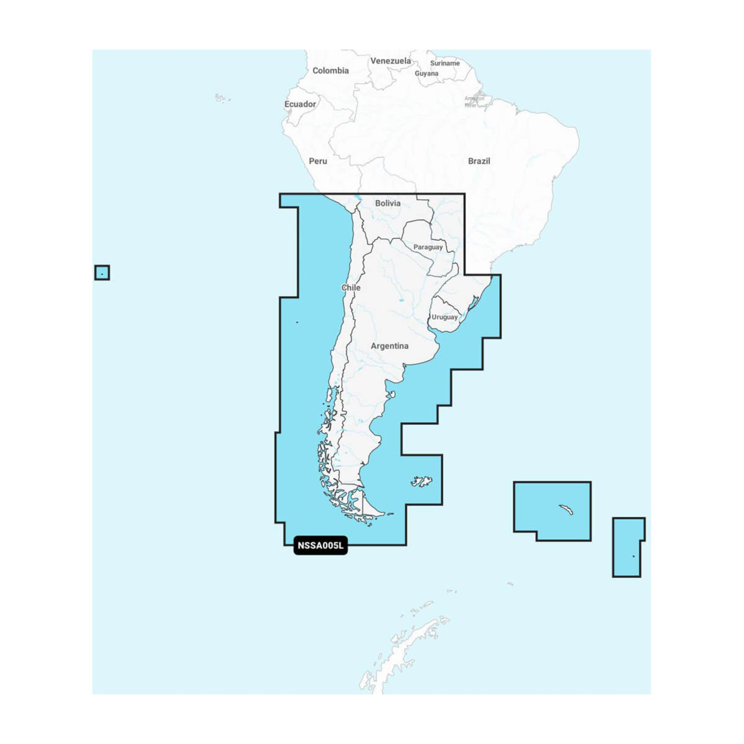 Garmin - Navionics Marine Charts | Chile, Argentina & Easter Island